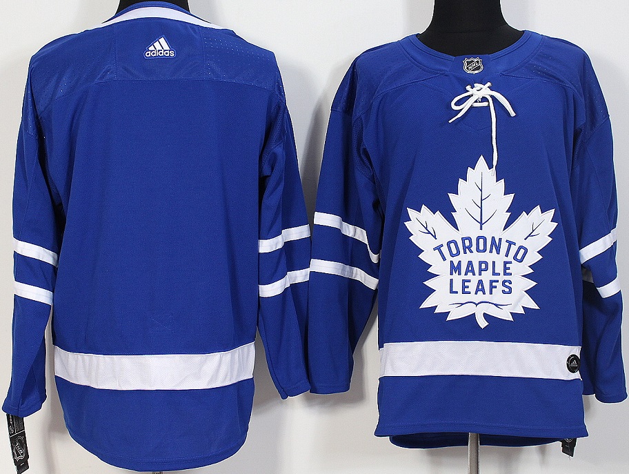 Men Toronto Maple Leafs Blank Blue Hockey Stitched Adidas NHL Jerseys